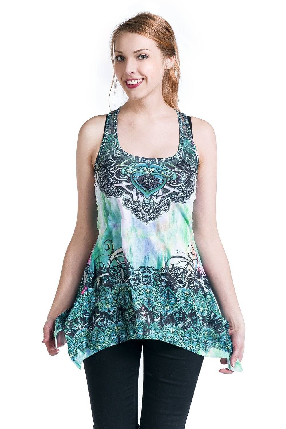 EMP "Heart Celtic" Top Petrol Von Innocent