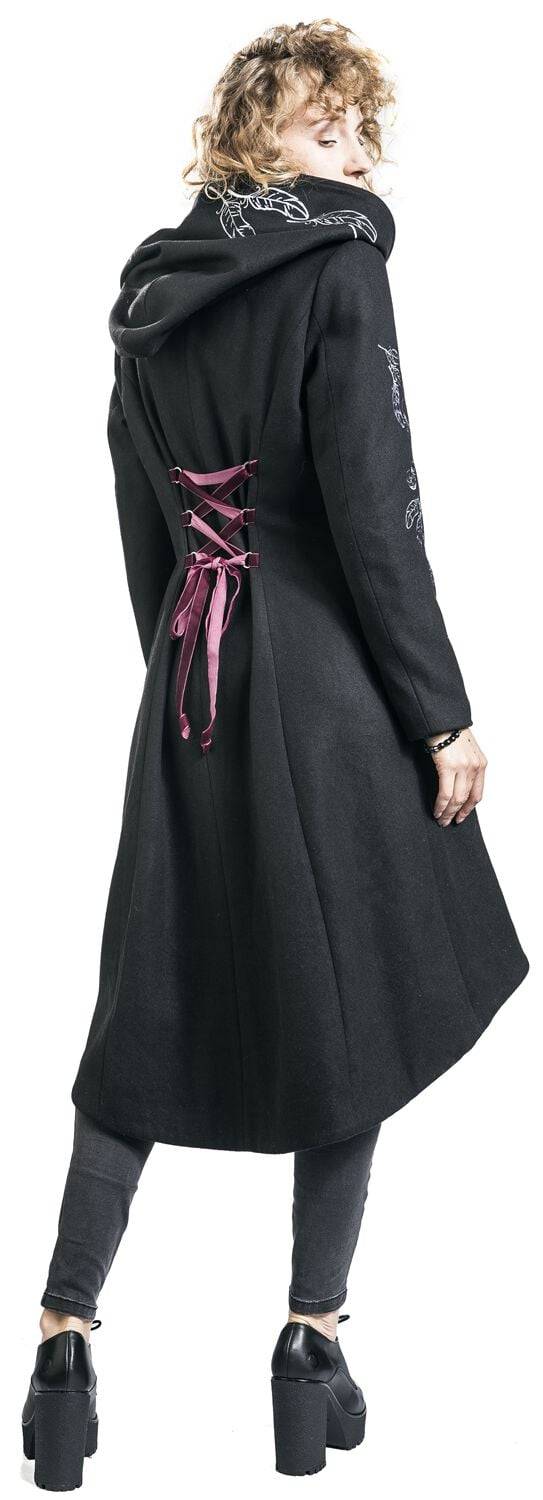 EMP "Hedwig" Wintermantel Schwarz Von Harry Potter
