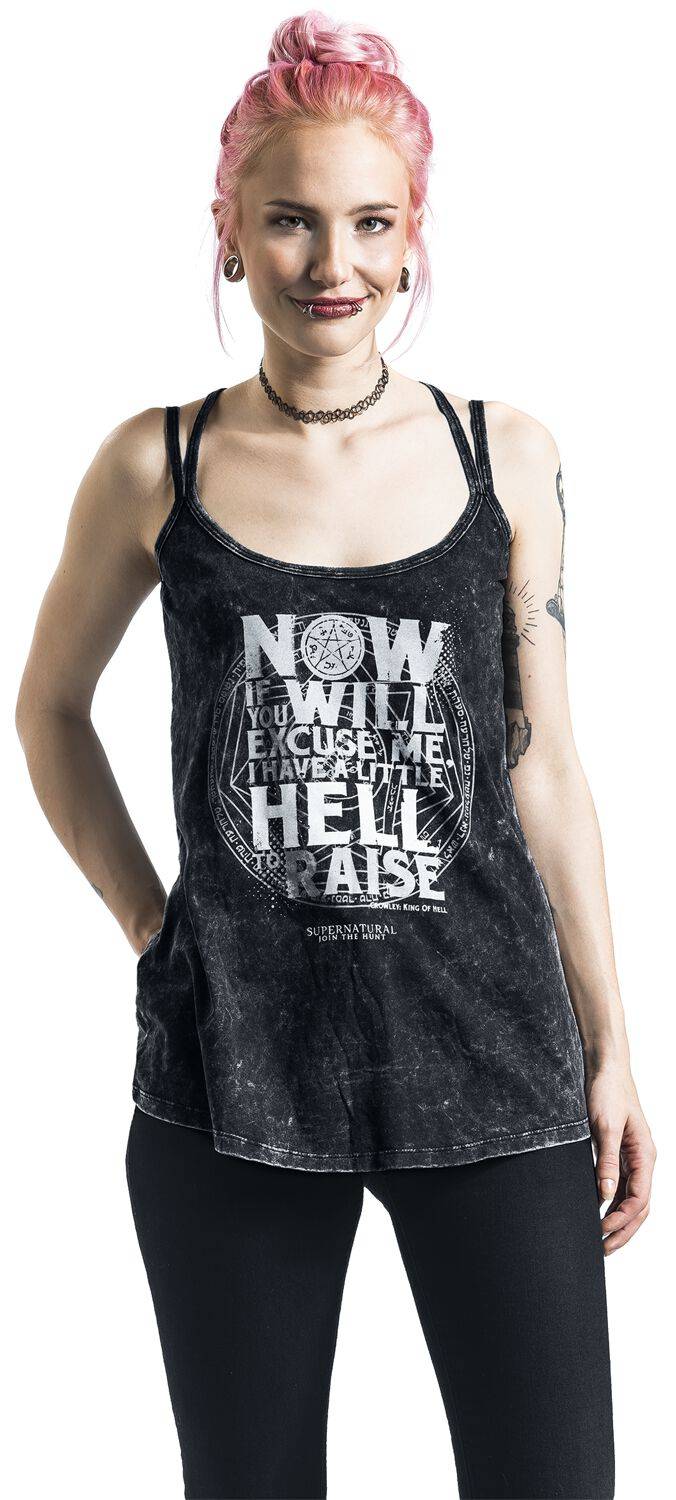 EMP "Hell To Raise" Top Schwarz Von Supernatural