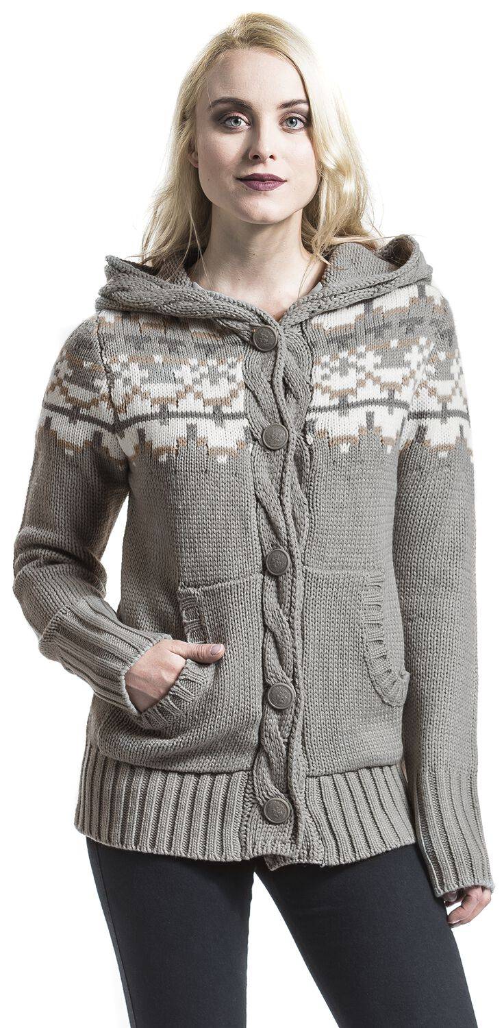 EMP "Hermine" Cardigan Grau/beige Von Harry Potter
