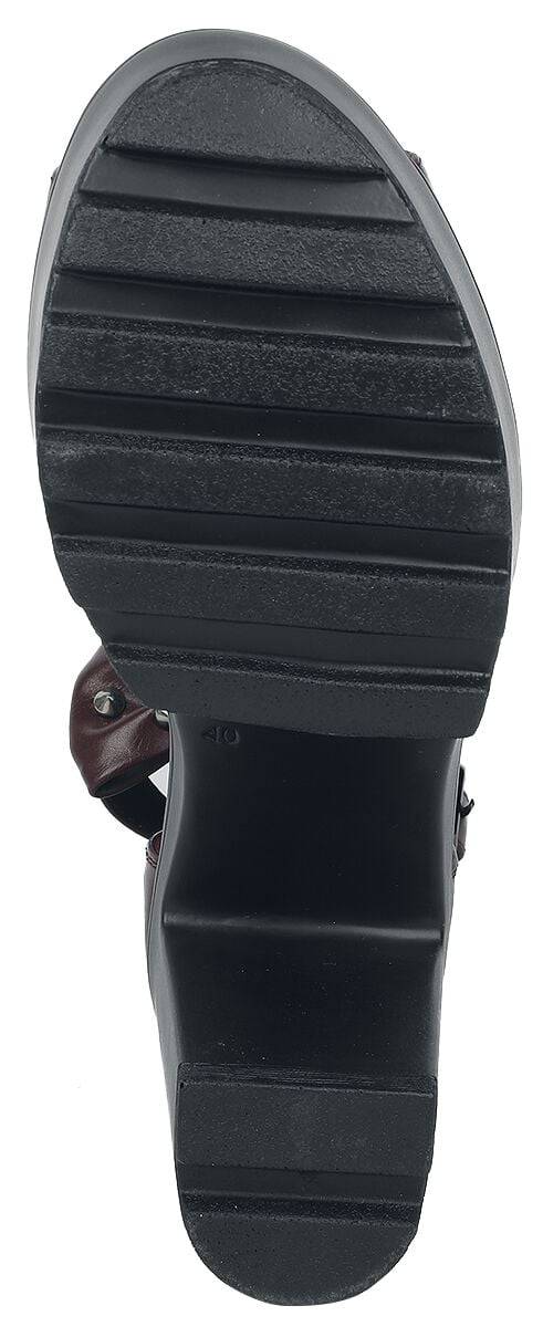 EMP High Heel Dunkelrot Von Rock Rebel By EMP