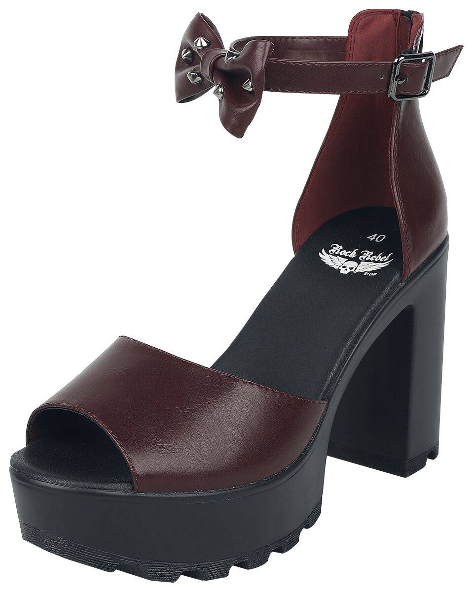 EMP High Heel dunkelrot von Rock Rebel by EMP