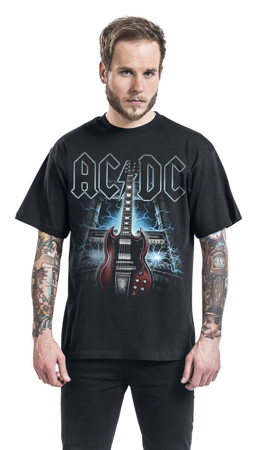 EMP "High Voltage Guitar" T-Shirt Schwarz Von AC/DC