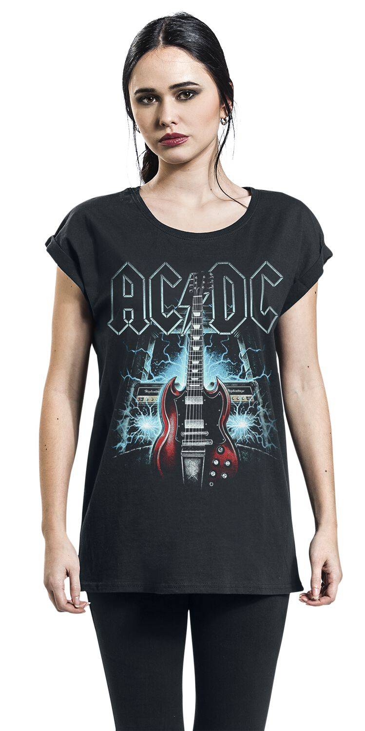 EMP "High Voltage Guitar" T-Shirt Schwarz Von AC/DC