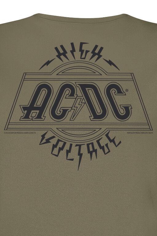 EMP "High Voltage" T-Shirt Oliv Von AC/DC