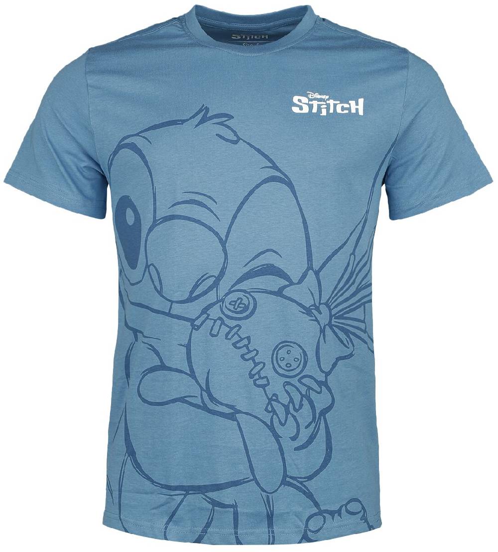 EMP "Hugging Stitch" T-Shirt blau von Lilo & Stitch
