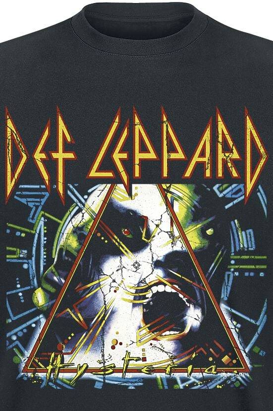 EMP "Hysteria" T-Shirt Schwarz Von Def Leppard