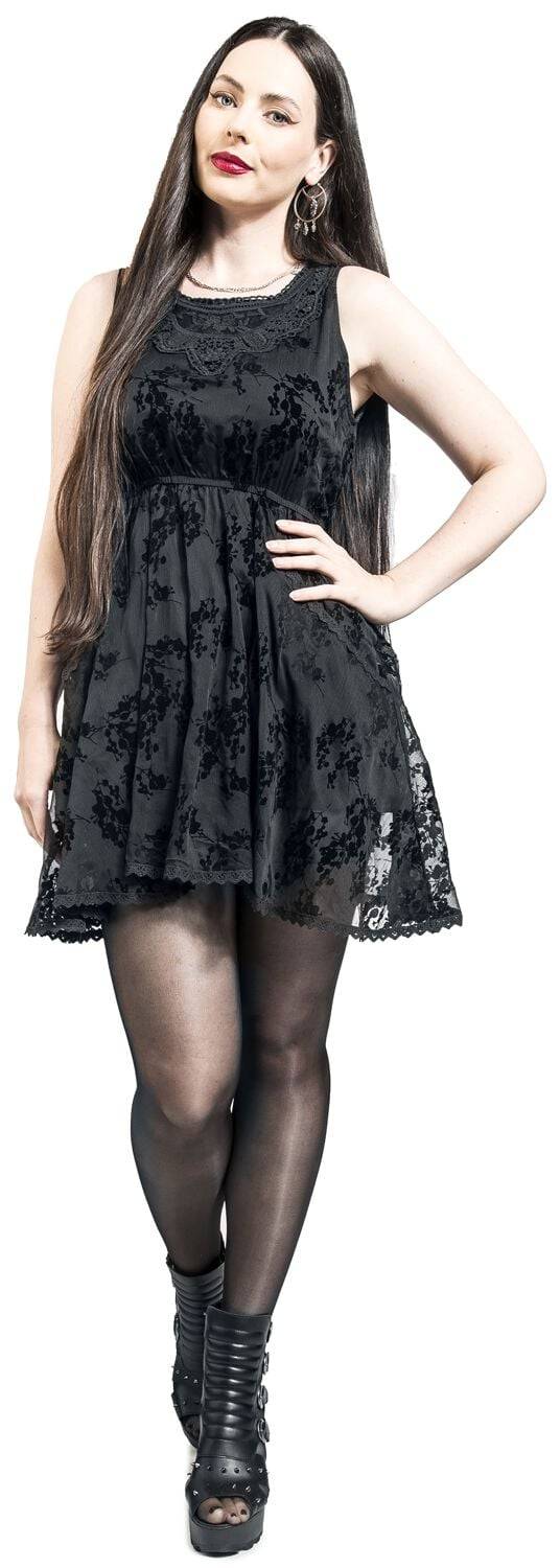 EMP "Ilsa Dress" Kurzes Kleid Schwarz Von Innocent
