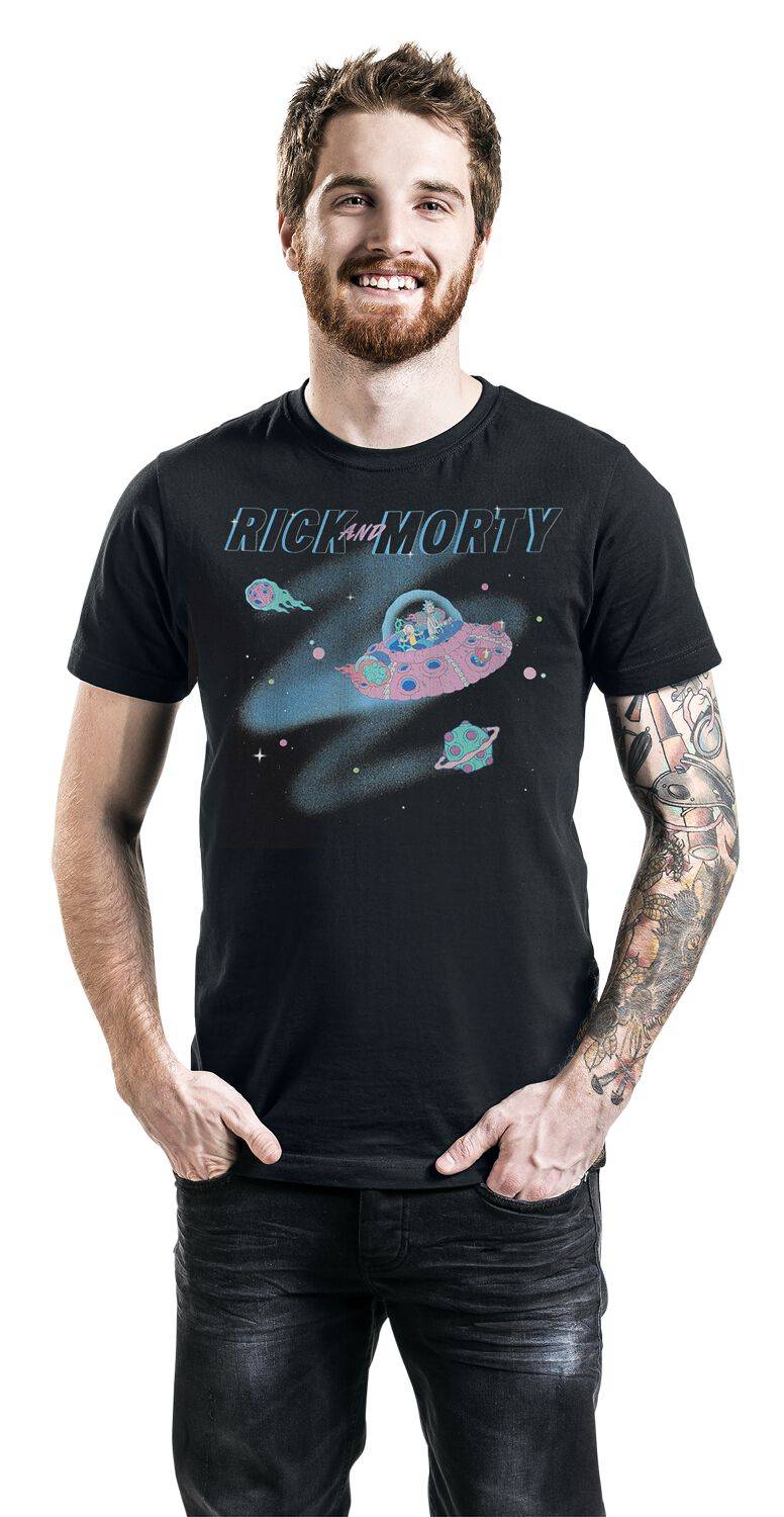 EMP "In Space" T-Shirt Schwarz Von Rick And Morty