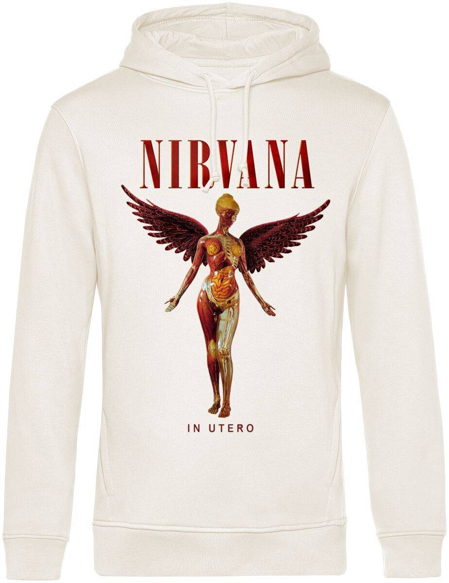 EMP "In Utero" Kapuzenpullover beige von Nirvana