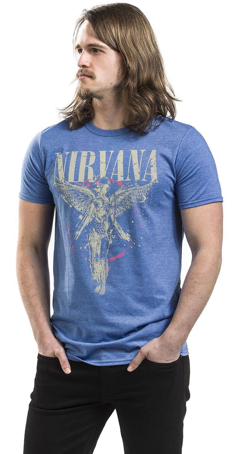 EMP "In Utero" T-Shirt Blau Meliert Von Nirvana