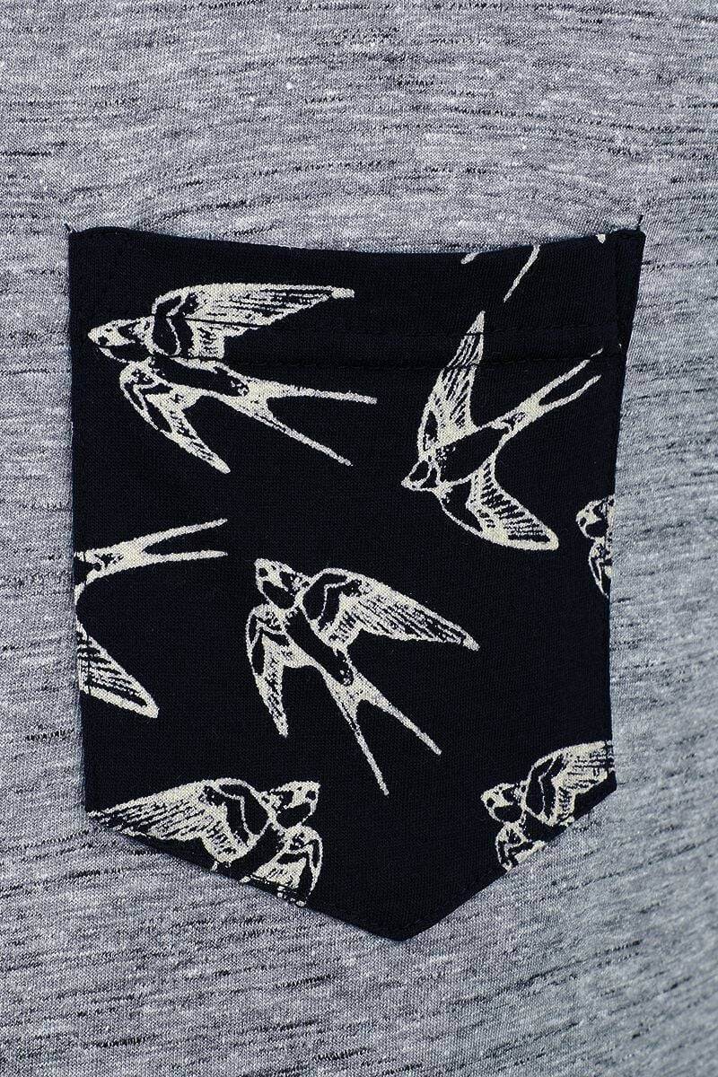 EMP "INBlaine" T-Shirt Grau Meliert Von Indicode