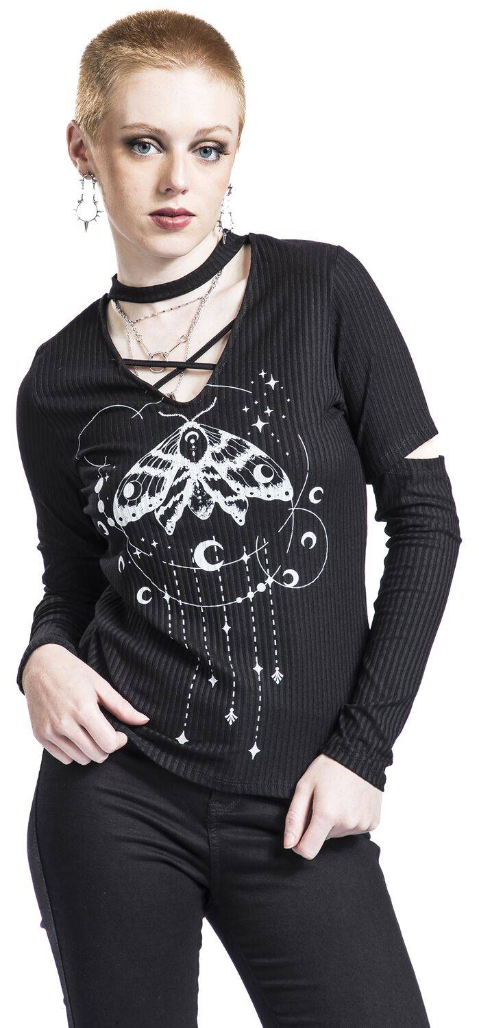 EMP "Ines" Langarmshirt Schwarz Von Outer Vision