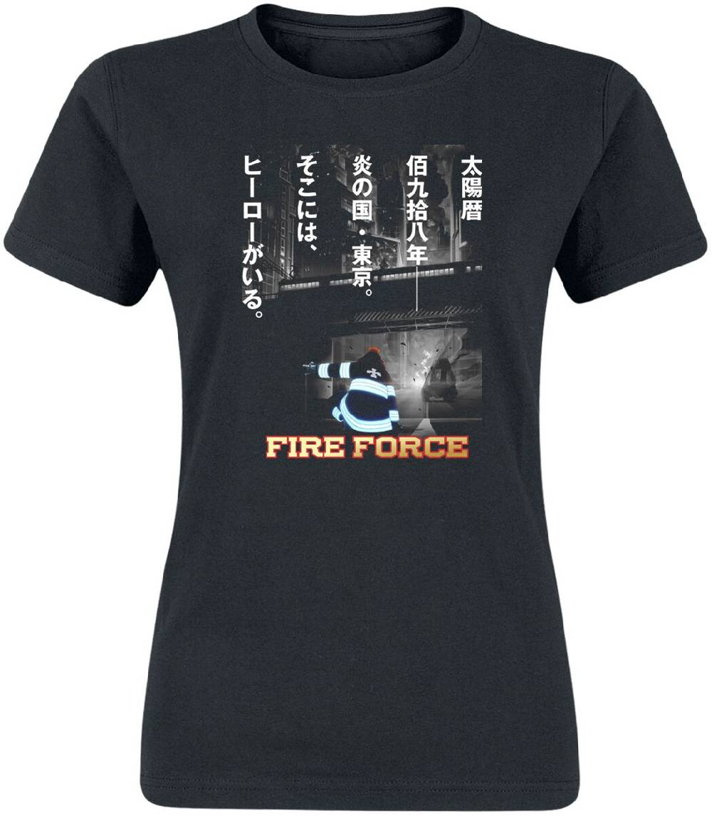 EMP "Infernal Attack" T-Shirt schwarz von Fire Force