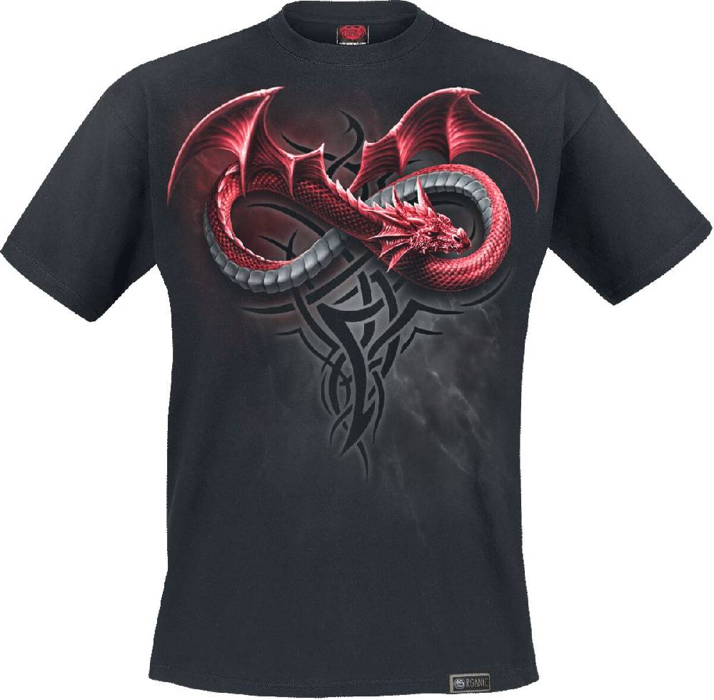 EMP "Infinity Dragons" T-Shirt schwarz von Spiral