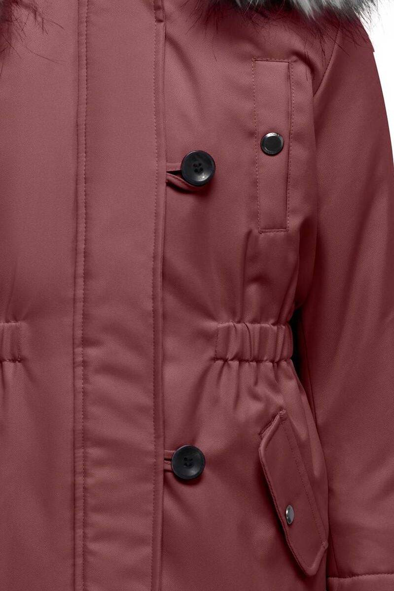 EMP "Iris Fur Parka" Jacke Altrosa Von Kids ONLY