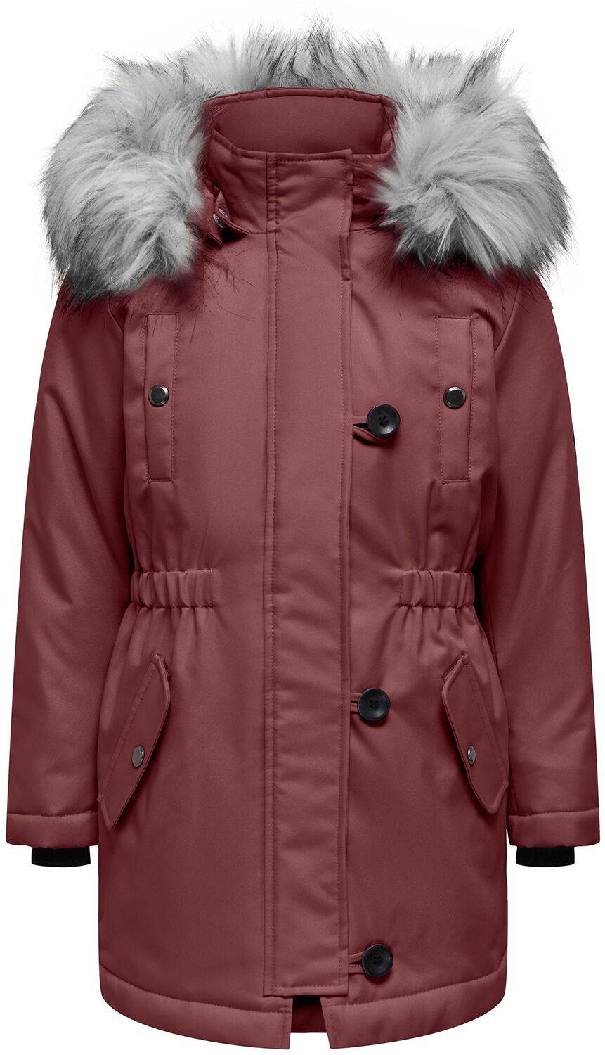 EMP "Iris Fur Parka" Jacke altrosa von Kids ONLY