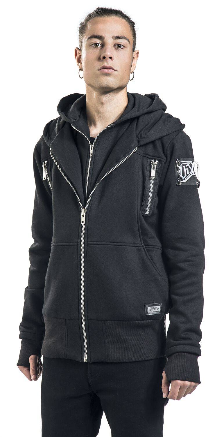 EMP "Ivan Hood" Kapuzenjacke Schwarz Von Vixxsin