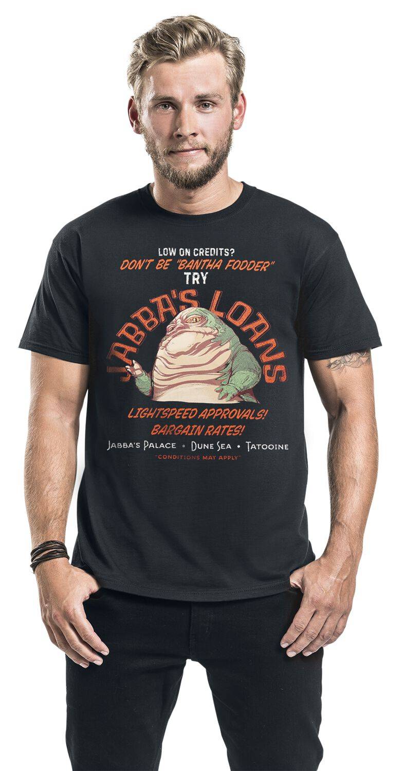 EMP "Jabba's Loans" T-Shirt Schwarz Von Star Wars