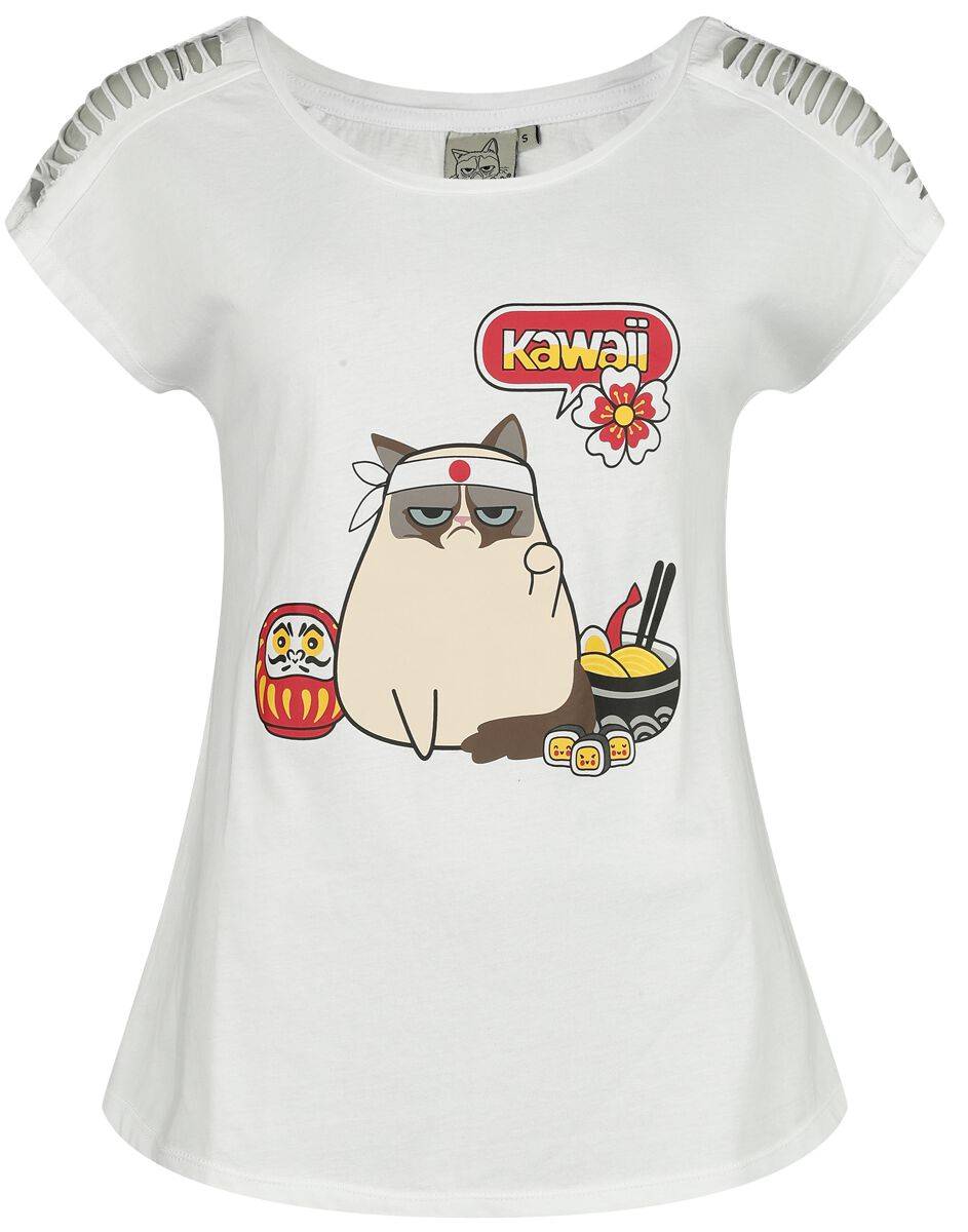 EMP "Japanese" T-Shirt weiß von Grumpy Cat