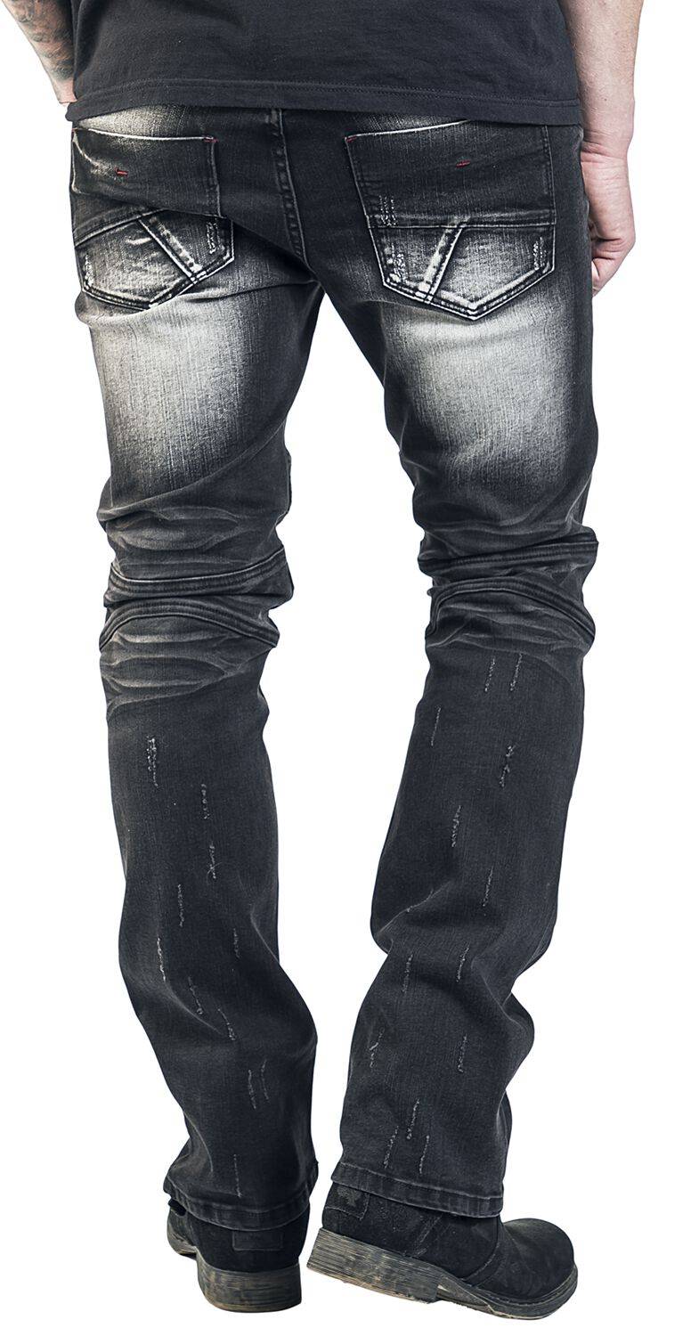 EMP Jeans Schwarz/grau Von Rock Rebel By EMP