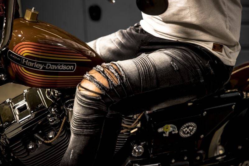 EMP Jeans Schwarz/grau Von Rock Rebel By EMP