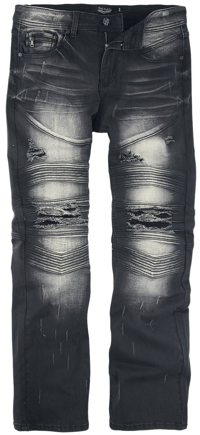 EMP Jeans schwarz/grau von Rock Rebel by EMP