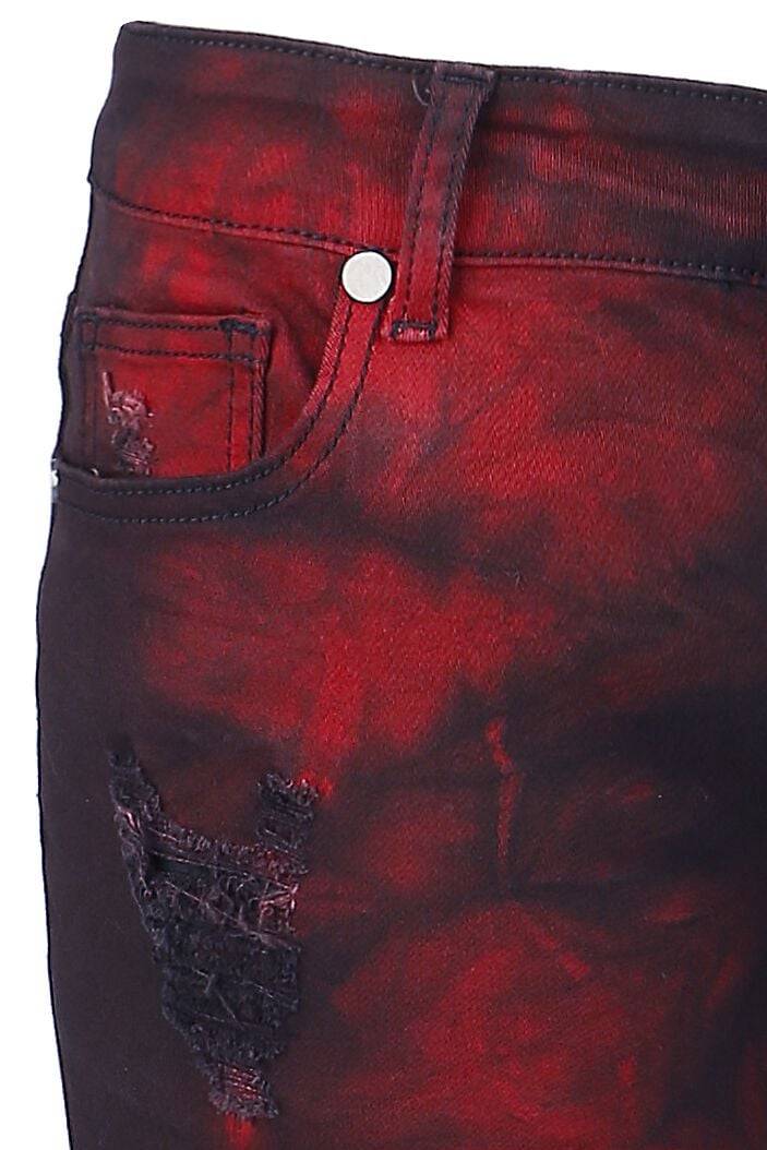 EMP Jeans Schwarz/rot Von Rock Rebel By EMP