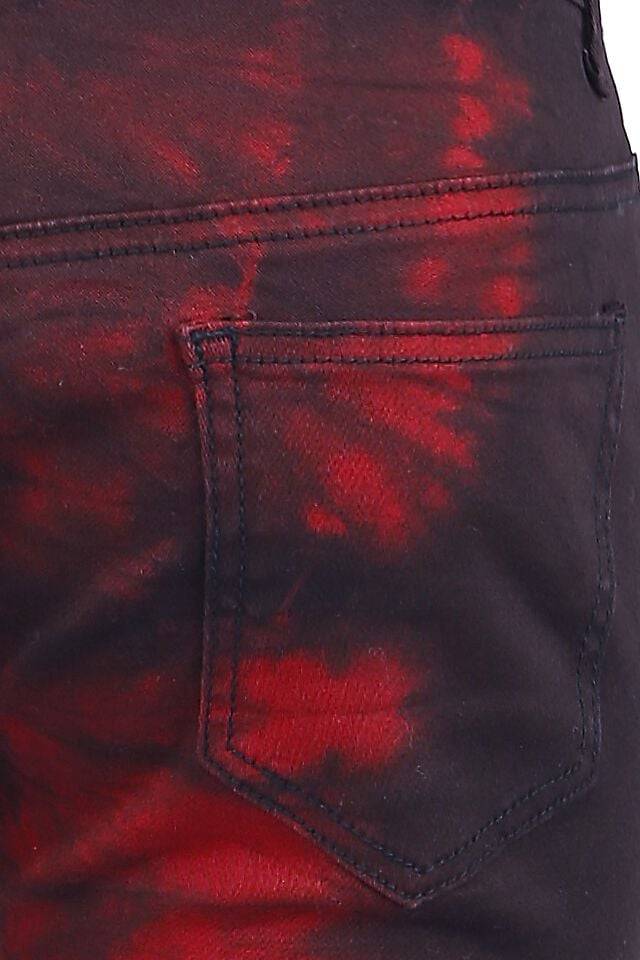 EMP Jeans Schwarz/rot Von Rock Rebel By EMP