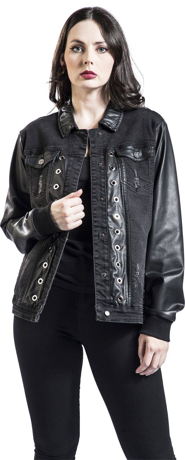 EMP Jeansjacke Schwarz Von Black Premium By EMP