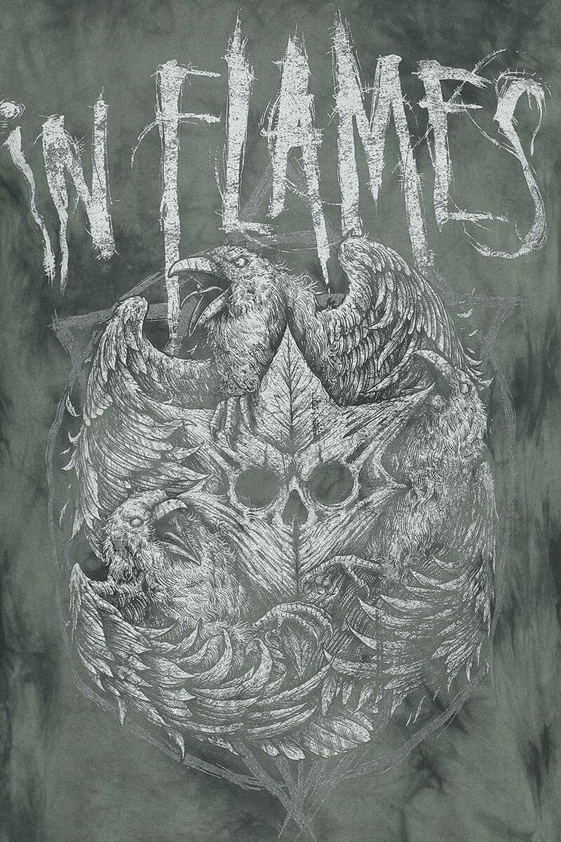 EMP "Jester Head" T-Shirt Grün Von In Flames