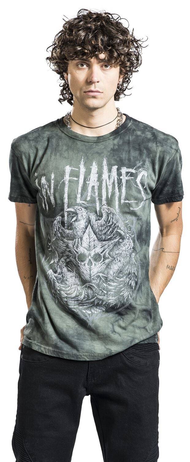 EMP "Jester Head" T-Shirt Grün Von In Flames