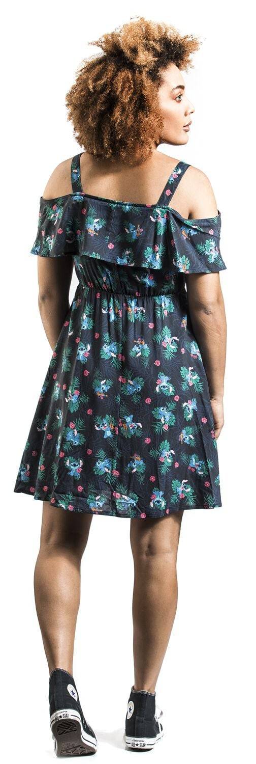 EMP "Jungle" Kurzes Kleid Dunkelblau Von Lilo & Stitch