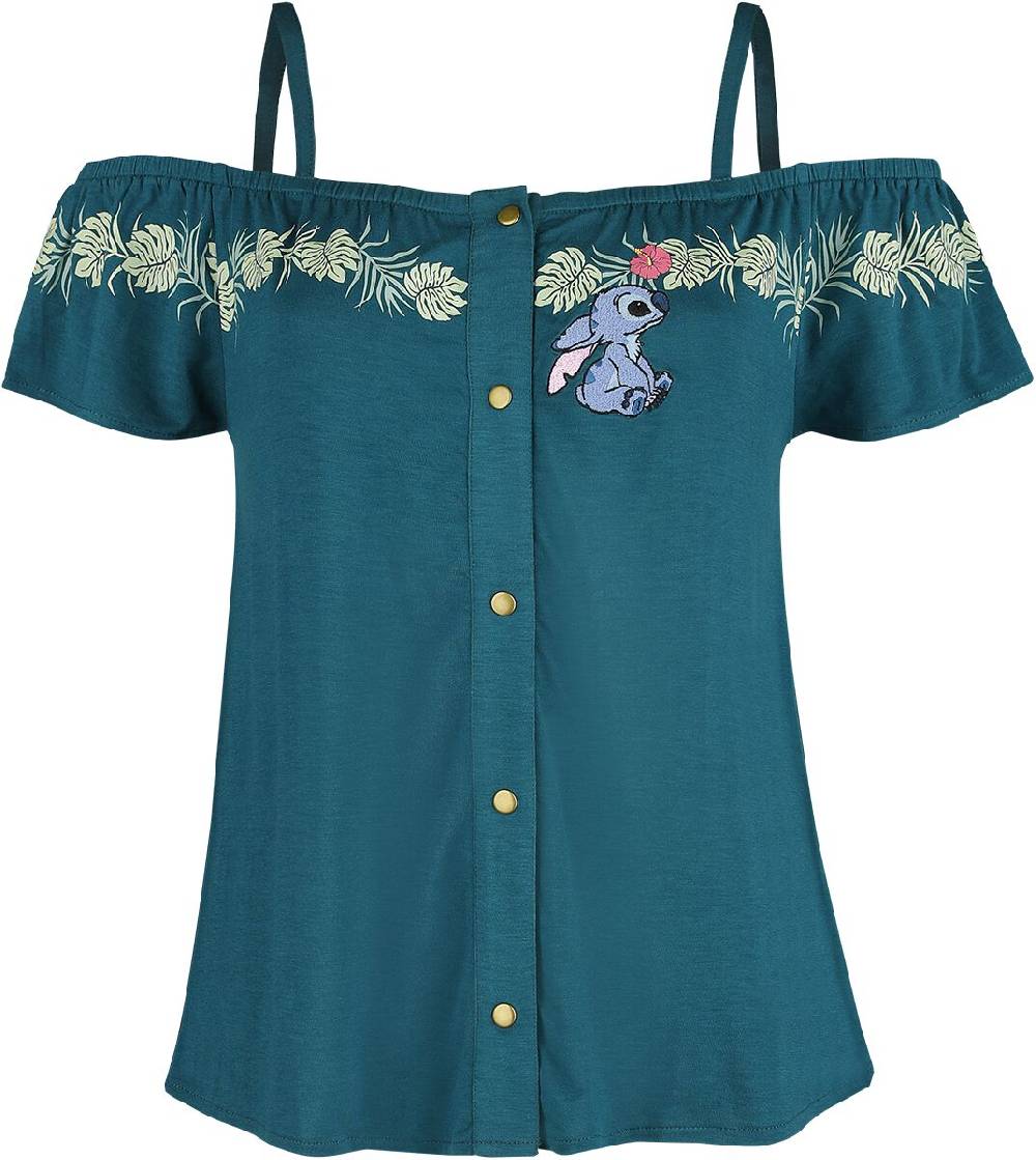 EMP "Jungle" T-Shirt dunkelgrün von Lilo & Stitch