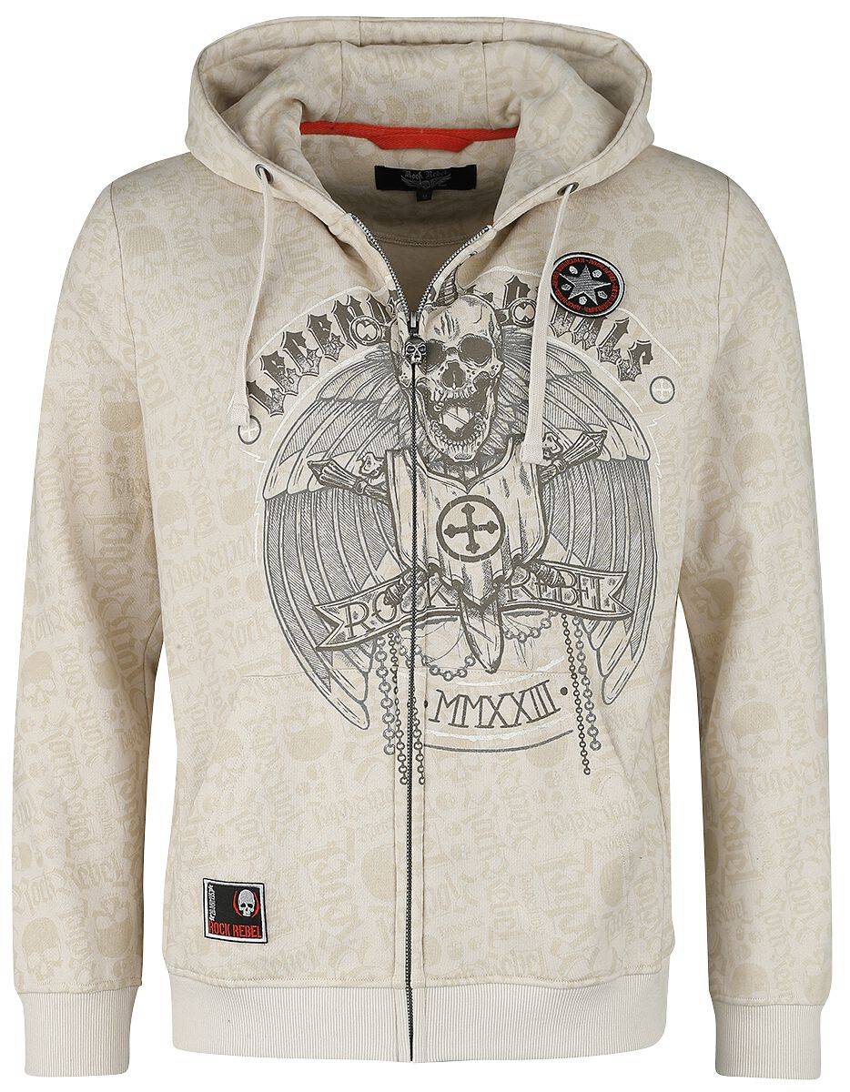 EMP Kapuzenjacke beige von Rock Rebel by EMP