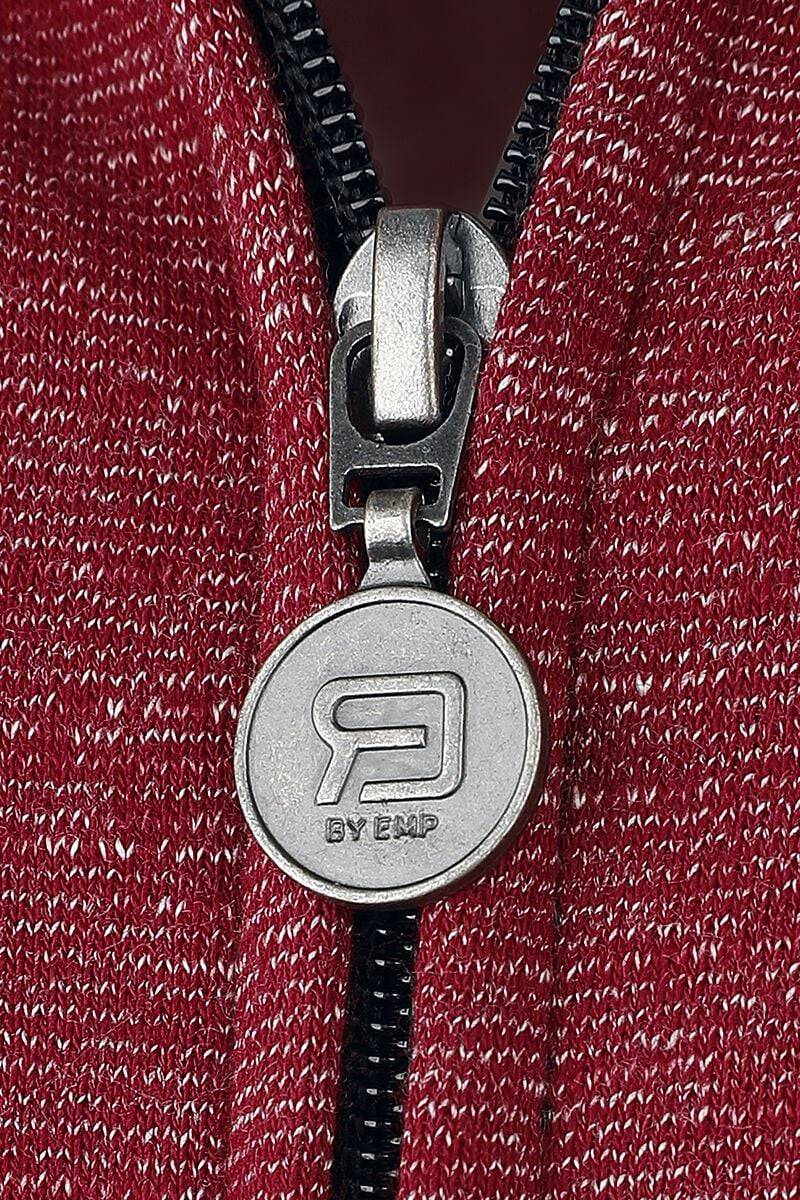 EMP Kapuzenjacke Bordeaux Meliert Von RED By EMP