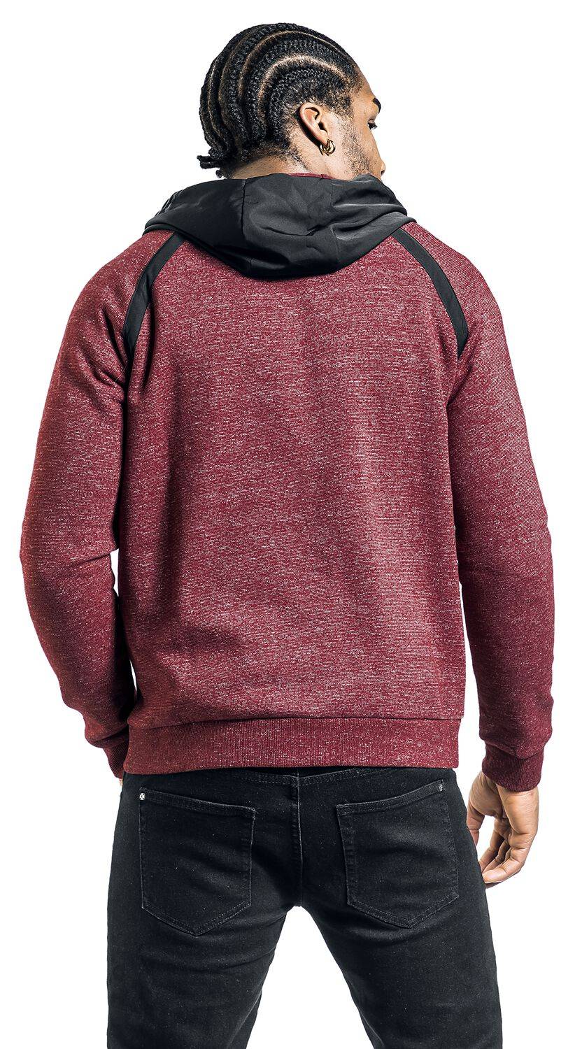 EMP Kapuzenjacke Bordeaux Meliert Von RED By EMP