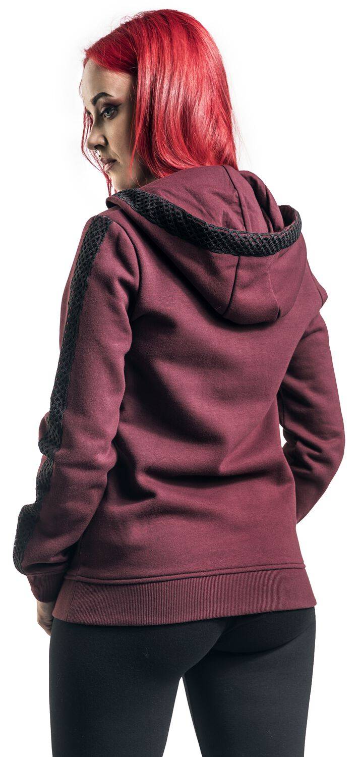 EMP Kapuzenjacke Bordeaux Von Black Premium By EMP