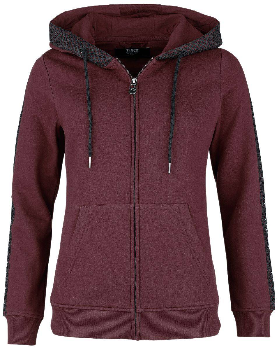 EMP Kapuzenjacke bordeaux von Black Premium by EMP