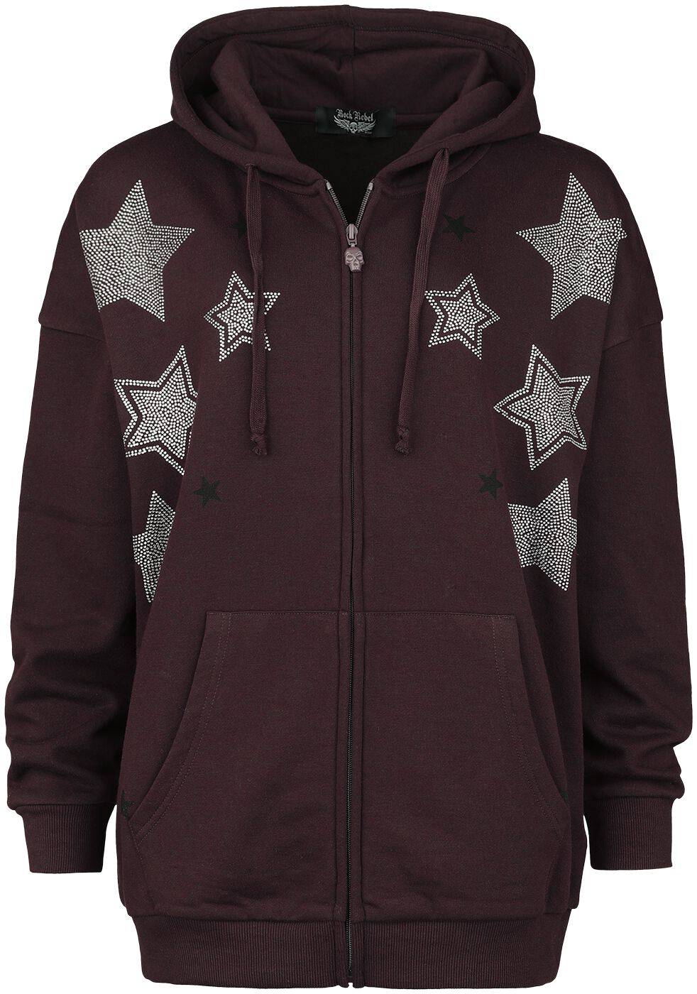 EMP Kapuzenjacke bordeaux von Rock Rebel by EMP