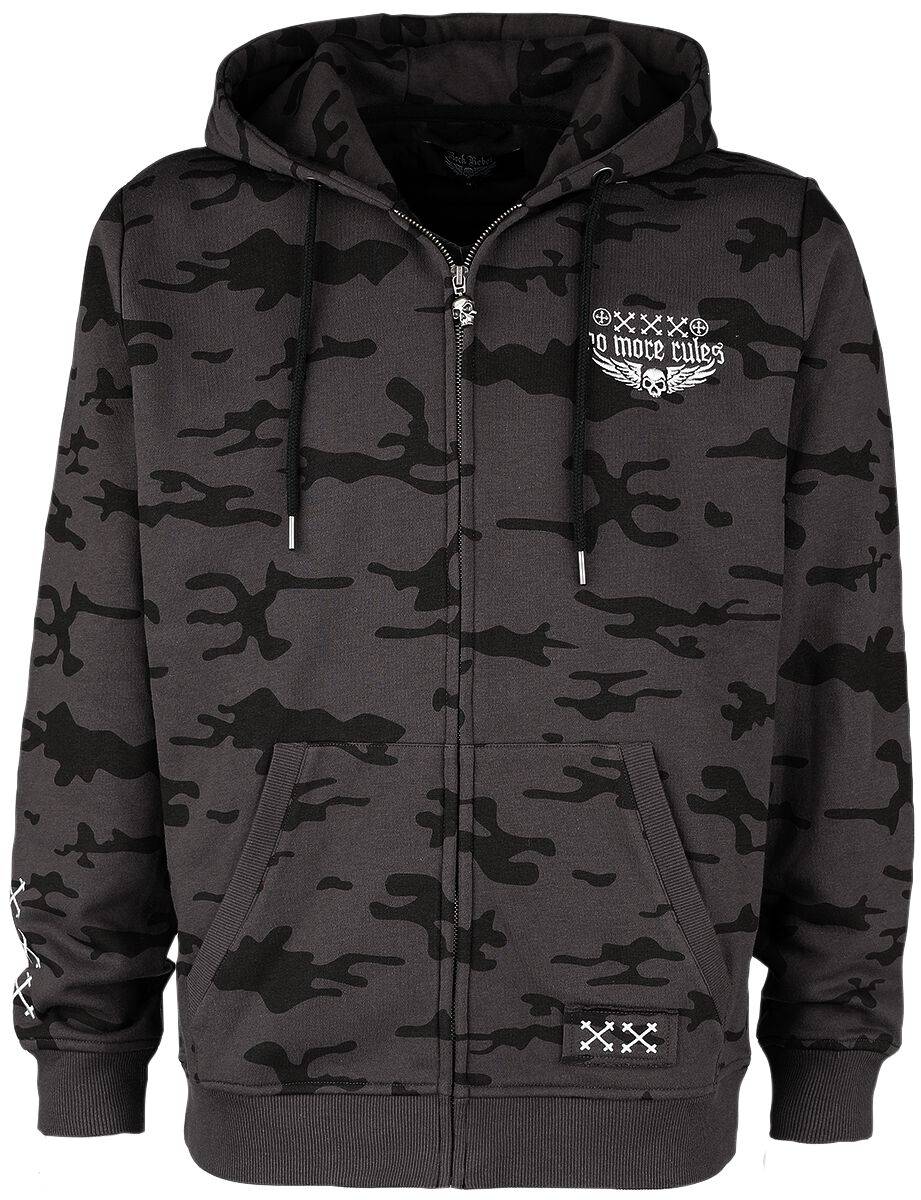 EMP Kapuzenjacke dunkelbraun von Rock Rebel by EMP