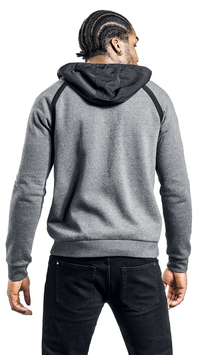 EMP Kapuzenjacke Grau Meliert Von RED By EMP