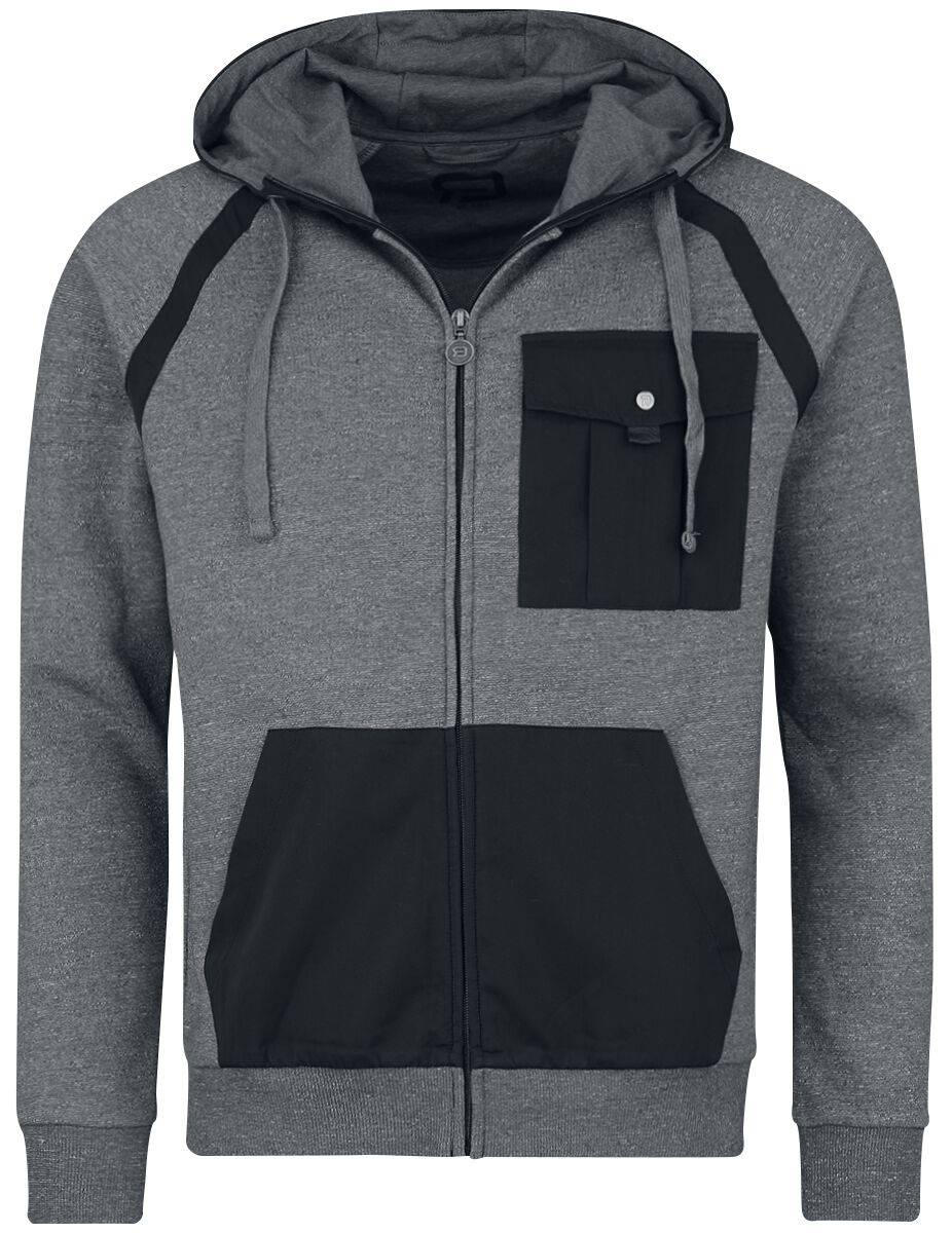 EMP Kapuzenjacke grau meliert von RED by EMP