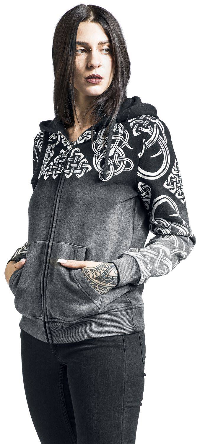 EMP Kapuzenjacke Grau Von Black Premium By EMP