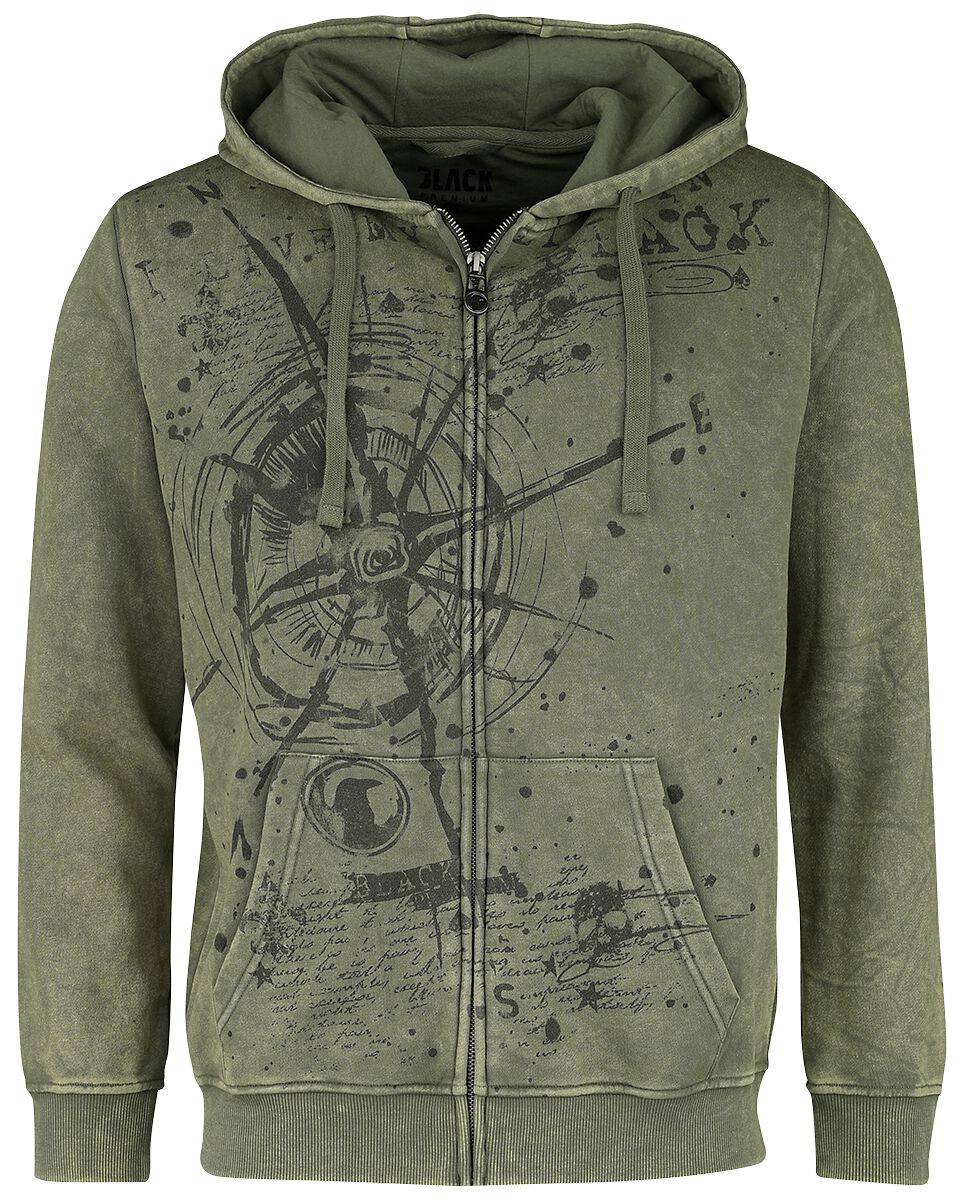 EMP Kapuzenjacke grün von Black Premium by EMP