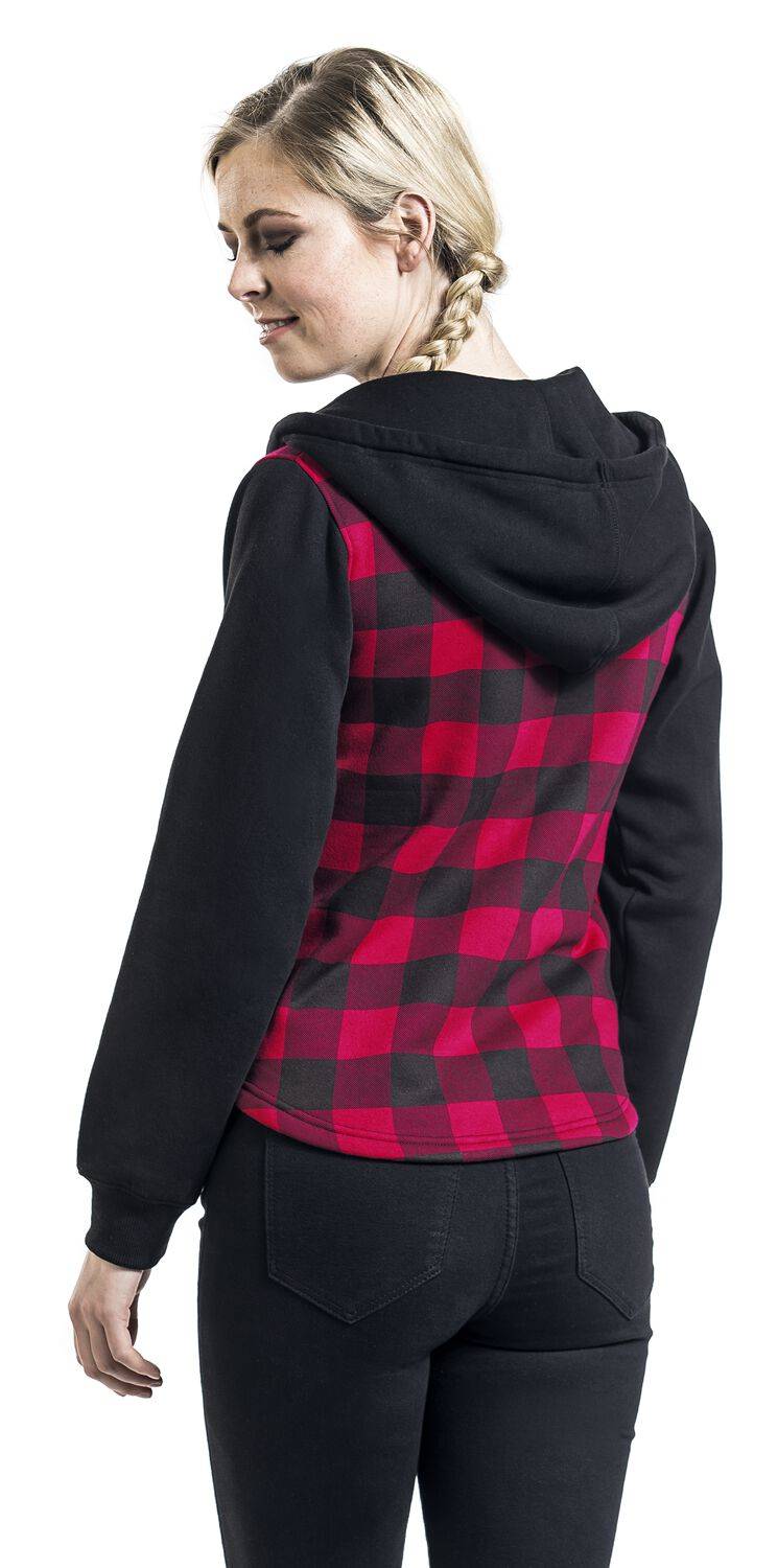 EMP Kapuzenjacke Schwarz/rot Von RED By EMP