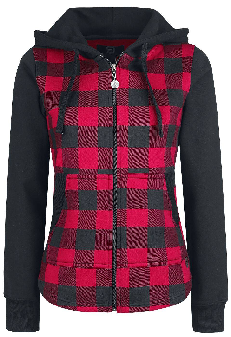 EMP Kapuzenjacke schwarz/rot von RED by EMP