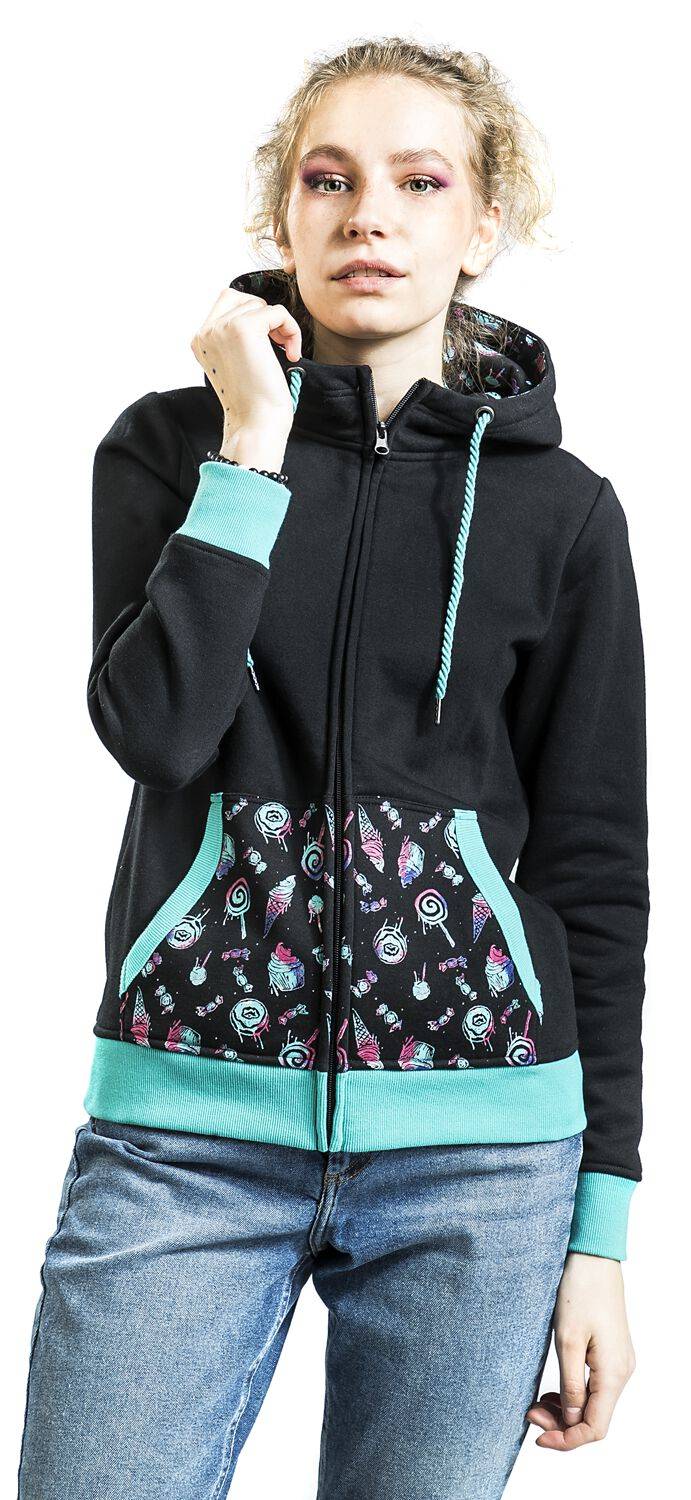 EMP Kapuzenjacke Schwarz Von Full Volume By EMP