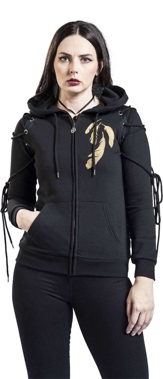 EMP Kapuzenjacke Schwarz Von Gothicana By EMP