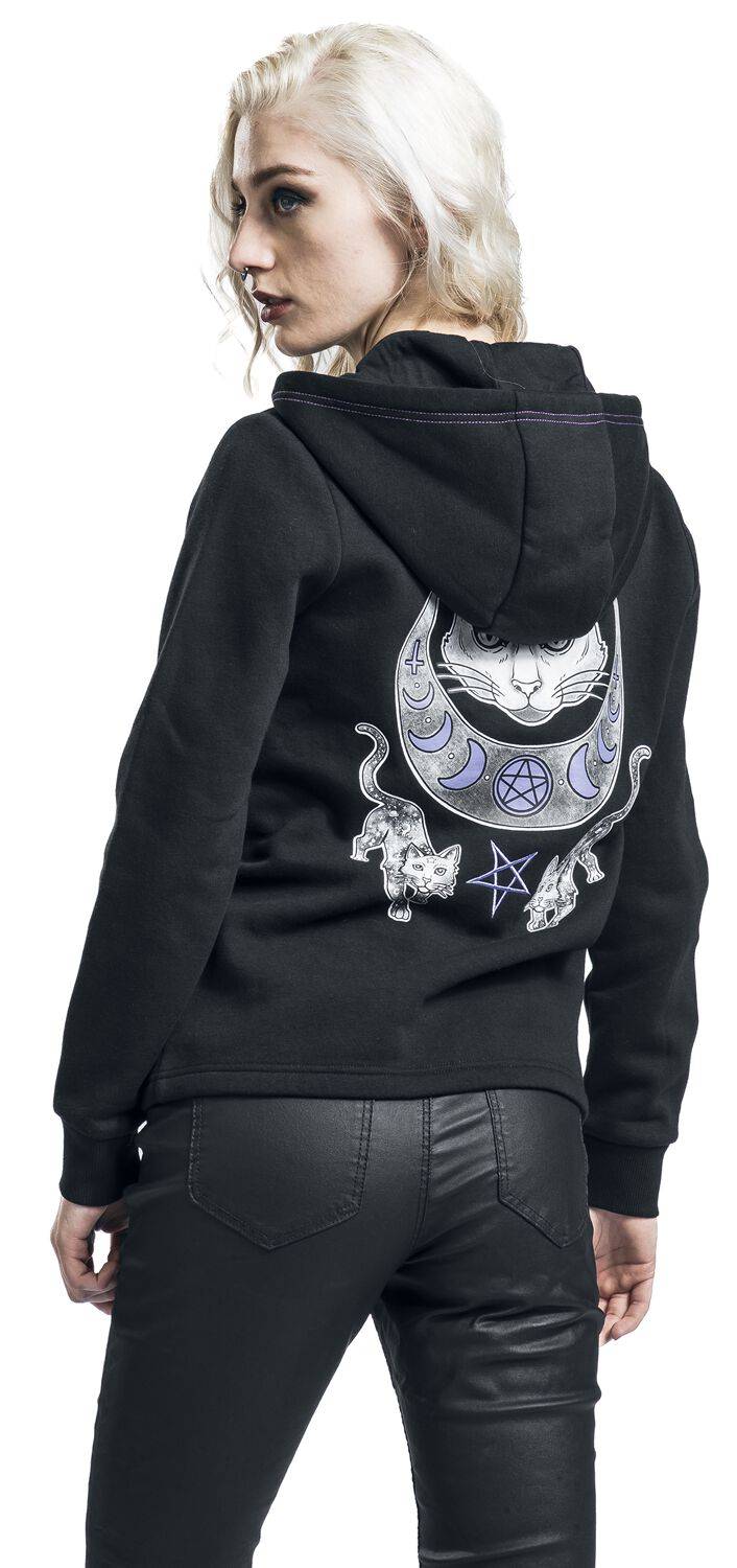 EMP Kapuzenjacke Schwarz Von Gothicana By EMP
